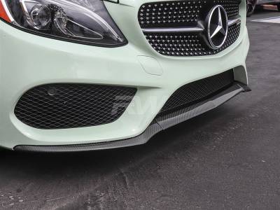 RW Carbon - Mercedes W205 Carbon Fiber Front Lip Spoiler mercw20503 - Image 3