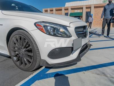 RW Carbon - Mercedes W205 BRS Style Carbon Fiber Front Lip mercw20515 - Image 5
