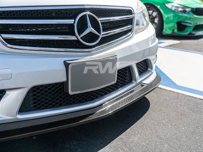 RW Carbon - Mercedes W204 C63 AMG Arkym Style CF Front Lip mercw20437 - Image 2