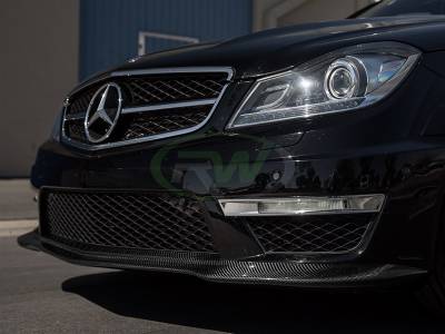 RW Carbon - Mercedes C63 Black Series Style Carbon Fiber Front Lip mercw20410 - Image 3