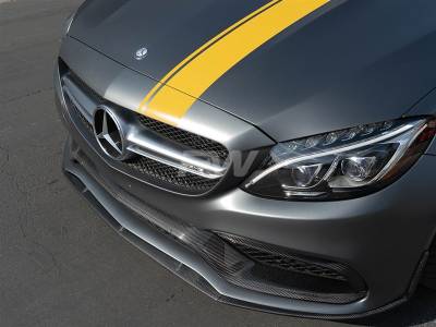 RW Carbon - Mercedes W205 C63 C63S Coupe ED1 Style CF Front Lip mercw20520 - Image 2