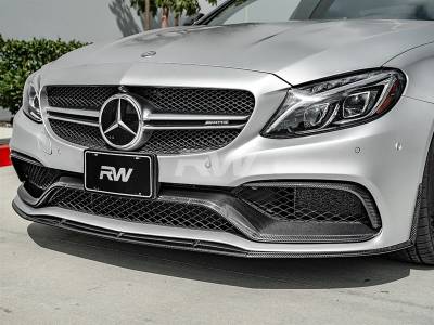 RW Carbon - Mercedes W205 C63 C63S Coupe ED1 Style CF Front Lip mercw20520 - Image 4