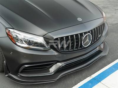 Mercedes W205 C63/C63S GTX Coupe CF Front Lip w/ Splitters & SLiPLO mercw20561-5