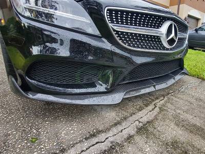 Mercedes W218 CLS 15-17 Sport Carbon Fiber Front Lip mercw21811