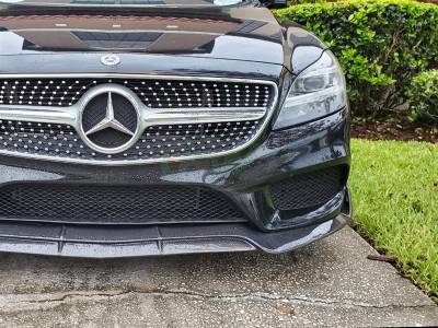 RW Carbon - Mercedes W218 CLS 15-17 Sport Carbon Fiber Front Lip mercw21811 - Image 3