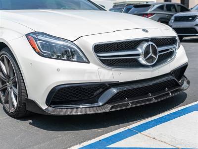 RW Carbon - Mercedes W218 CLS63 BRS Style Carbon Fiber Front Lip mercw21812 - Image 3