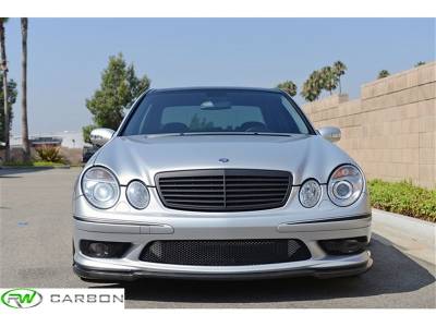 RW Carbon - Mercedes W211 E55 AMG Carbon Fiber Front Lip mercw21102 - Image 2
