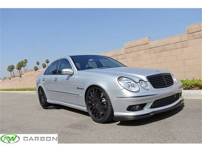 RW Carbon - Mercedes W211 E55 AMG Carbon Fiber Front Lip mercw21102 - Image 3