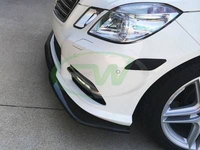 RW Carbon - Mercedes E350 E550 Godhand Style Carbon Fiber Lip Spoiler mercw21203 - Image 4