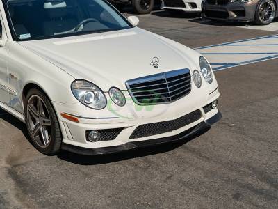 RW Carbon - Mercedes W211 E63 AMG Carbon Fiber Lip Spoiler mercw21101 - Image 2