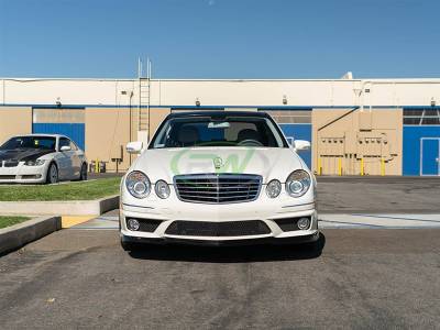 RW Carbon - Mercedes W211 E63 AMG Carbon Fiber Lip Spoiler mercw21101 - Image 3