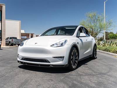 RW Carbon - Tesla Model Y DTM Carbon Fiber Front Lip Spoiler tesla021 - Image 2