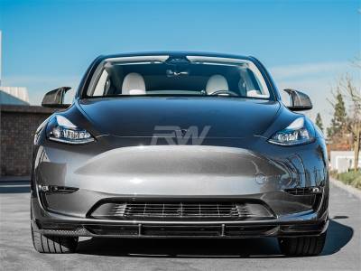 RW Carbon - Tesla Model Y DTM Carbon Fiber Front Lip Spoiler tesla021 - Image 3