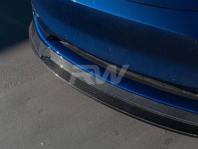 RW Carbon - Tesla Model Y Carbon Fiber Front Lip Spoiler tesla011 - Image 6