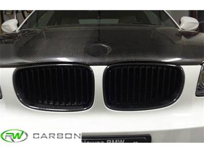RW Carbon - BMW E82 E88 Carbon Fiber Kidney Grilles bmwe82001 - Image 3