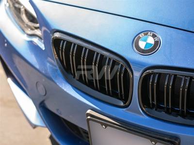 RW Carbon - BMW F22 F23 F87 Double Slat Gloss Black Grilles bmwf22004 - Image 3