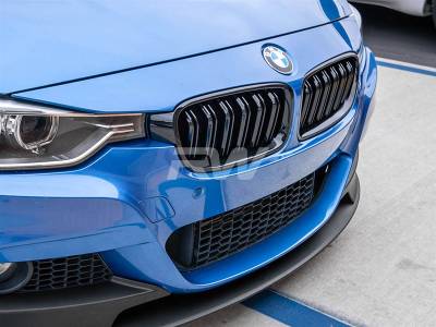 RW Carbon - BMW F30 F31 Double Slat Gloss Black Grilles bmwf30028 - Image 2