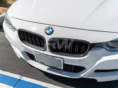 RW Carbon - BMW F30/F31 Double Slat Carbon Fiber Grilles bmwf30036 - Image 2