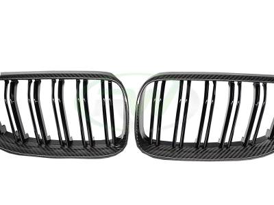 RW Carbon - BMW E92 E93 Carbon Fiber Double Slat Grilles bmwe92009 - Image 2