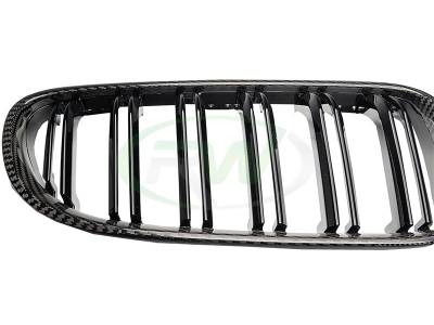 RW Carbon - BMW E92 E93 Carbon Fiber Double Slat Grilles bmwe92009 - Image 3