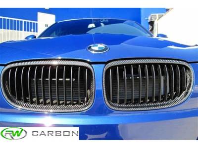 BMW E90 E91 LCI Carbon Fiber Front Grilles bmwe90009
