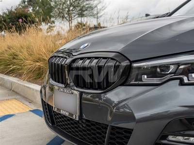 BMW G20 330i M340i Gloss Black Double Slat Grilles bmwg20007