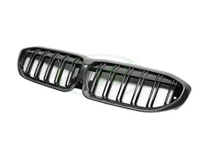 BMW G20 3-Series Dual-Slat Carbon Fiber Grilles LCI bmwg20042-2