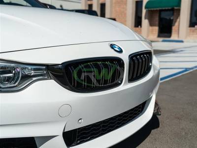 RW Carbon - BMW F32 F33 F36 F80 F82 F83 Gloss Black Grilles bmwf32006 - Image 3