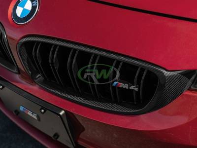 RW Carbon - BMW F32 F33 F36 F80 F82 Carbon Fiber Grilles bmwf32013 - Image 3