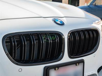 BMW F10 Gloss Black Double Slat Grilles bmwf10049