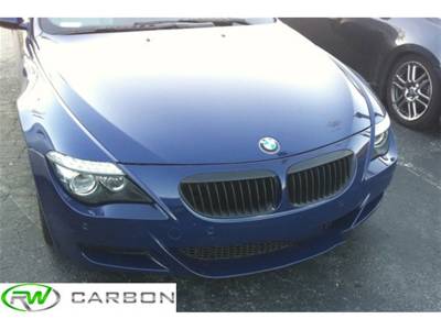 RW Carbon - BMW E63 E64 Matte Black Front Grilles bmwe63004 - Image 2