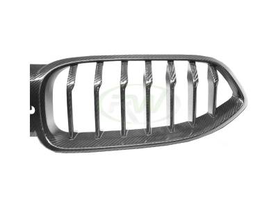 RW Carbon - BMW F9x M8 / 8-Series Full Dry CF Grille Replacement bmwf9106 - Image 6