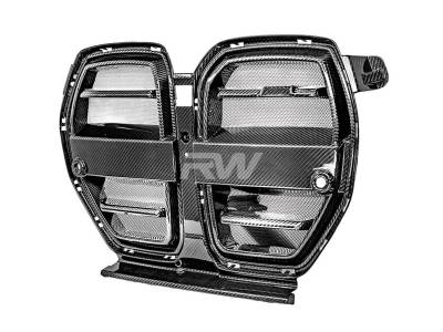 RW Carbon - BMW G8X M3/M4 SQ Style Carbon Fiber Grille bmwg8x035 - Image 5