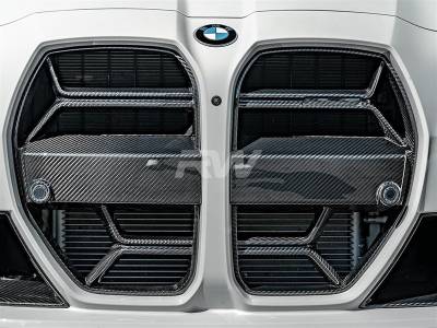 BMW G8x CSL CF Grille Without traffic Assistant + Black Mesh bmwg8x06-3
