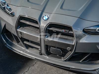 BMW G8X DTM CF Grilles With traffic Assist + Black Mesh bmwg8x07-3