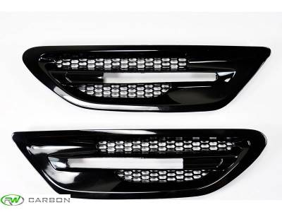 RW Carbon - BMW F10 M5 Gloss Black Fender Grilles bmwf10029 - Image 2