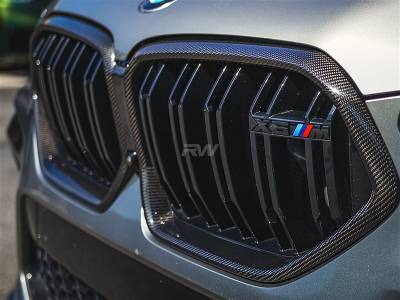 RW Carbon - BMW G06 X6 F96 X6M CF Grille Surrounds bmwg06007 - Image 2