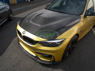 RW Carbon - BMW F80 M3 / F82 F83 M4 GTS Style CF Hood bmwf8x024 - Image 4