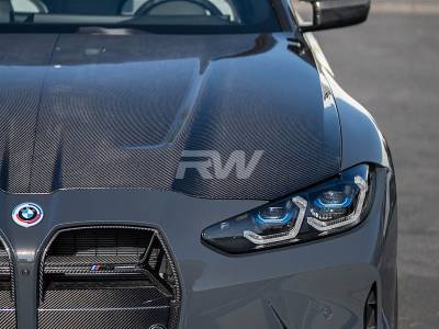 RW Carbon - BMW G8X M3/M4 Carbon Fiber CS Style Hood bmwg8x024 - Image 2