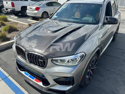 RW Carbon - BMW F97 F98 G01 G02 Carbon Fiber Hood bmwf97012 - Image 3