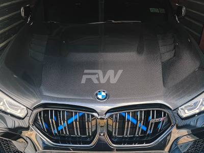 RW Carbon - BMW G05 X5 F95 X5M Carbon Fiber Hood bmwf95012 - Image 2