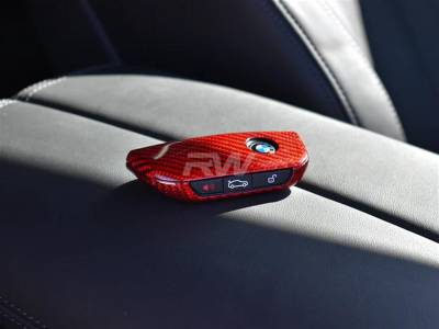 BMW X-Chassis Red Carbon Fiber Key Case bmwf95025-2
