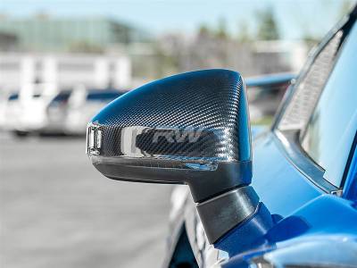 RW Carbon - Audi R8 4S Carbon Fiber Mirror Cap Replacements audir805 - Image 3