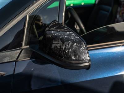 RW Carbon - BMW F22 F30 F32 F87 Forged Carbon M Style Mirror Caps bmwf30043 - Image 2