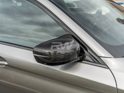 RW Carbon - BMW M5 M8 M850i Carbon Fiber Mirror Caps bmwf9018 - Image 5
