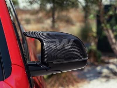 RW Carbon - BMW X3M X4M X5M X6M X3 X4 X5 X6 X7 CF Mirror Caps bmwf9501 - Image 2