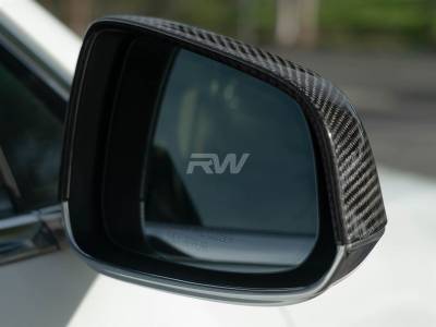 RW Carbon - Tesla Model S Carbon Fiber Mirror Covers (12-20) tesla024 - Image 2