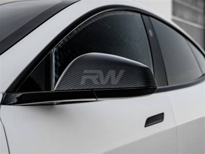 Tesla Model S / S Plaid 21+ Carbon Fiber Mirror Covers tesla028