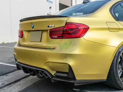 RW Carbon - BMW F8X M3/M4 CF Rear Bumper Splitters bmwf8x041 - Image 2