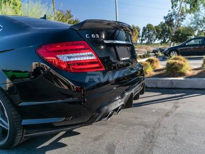 RW Carbon - Mercedes W204 FL CF Rear Bumper Splitters mercw20446 - Image 3